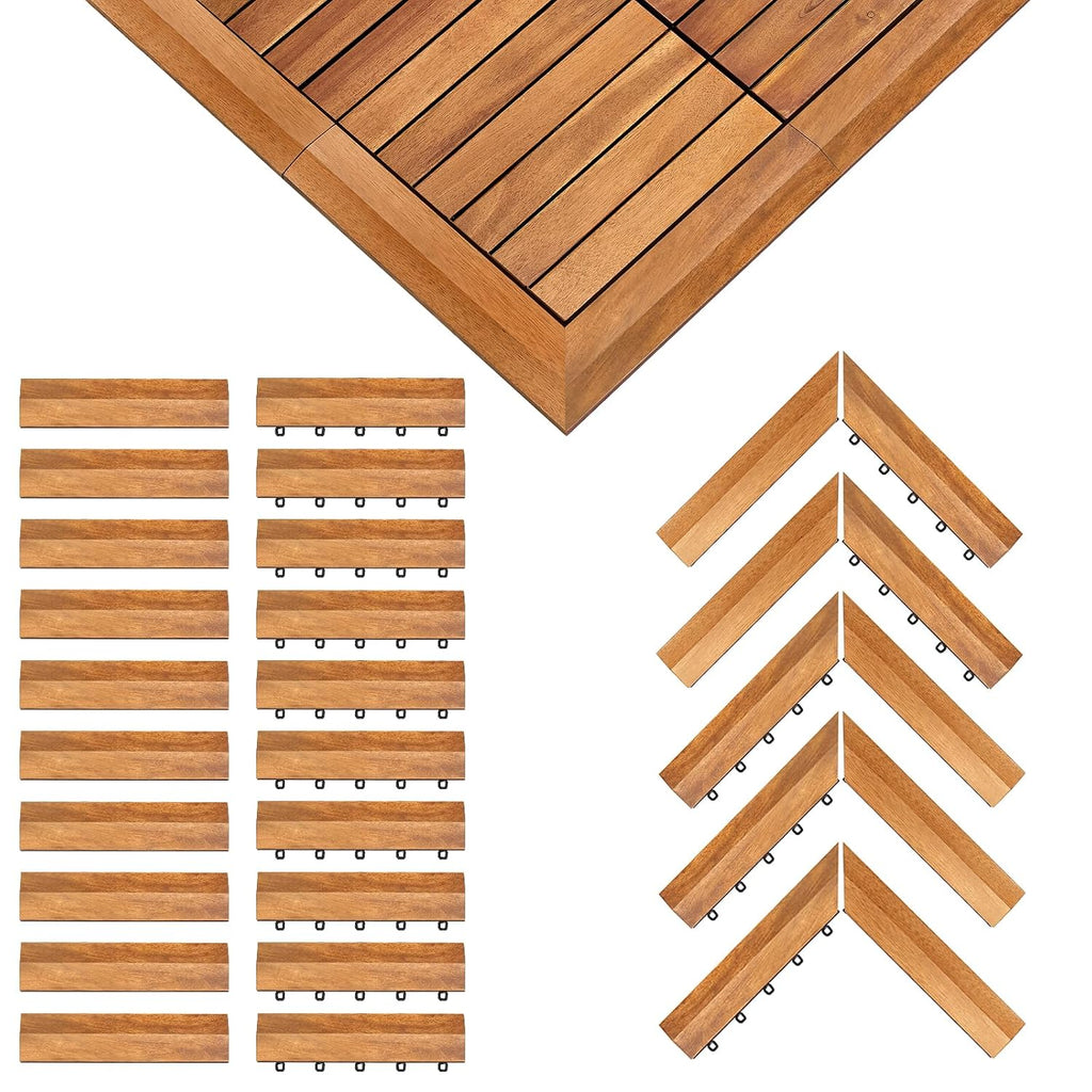 primezone solid acacia wood edge trim set for shown in use