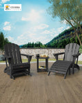 Ciokea Adirondack Outdoor Side Table，Black