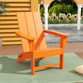 WestinTrends Ashore Modern Outdoor Folding Adirondack Chair, Orange