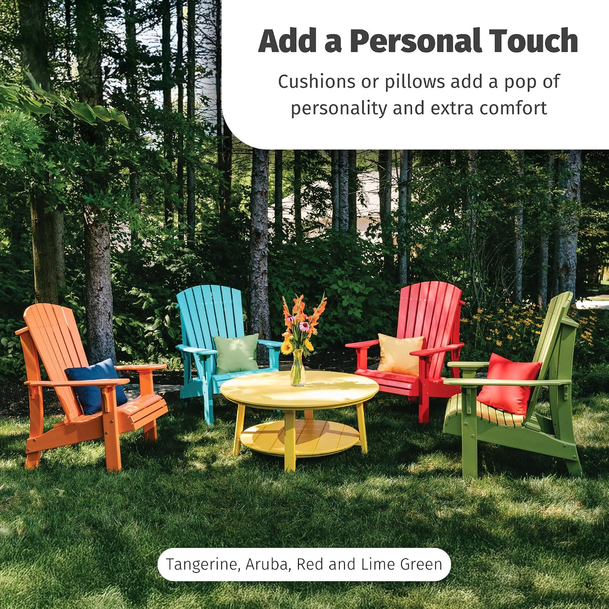 LuxCraft Deluxe Adirondack Chair - Available in 32 Color Options