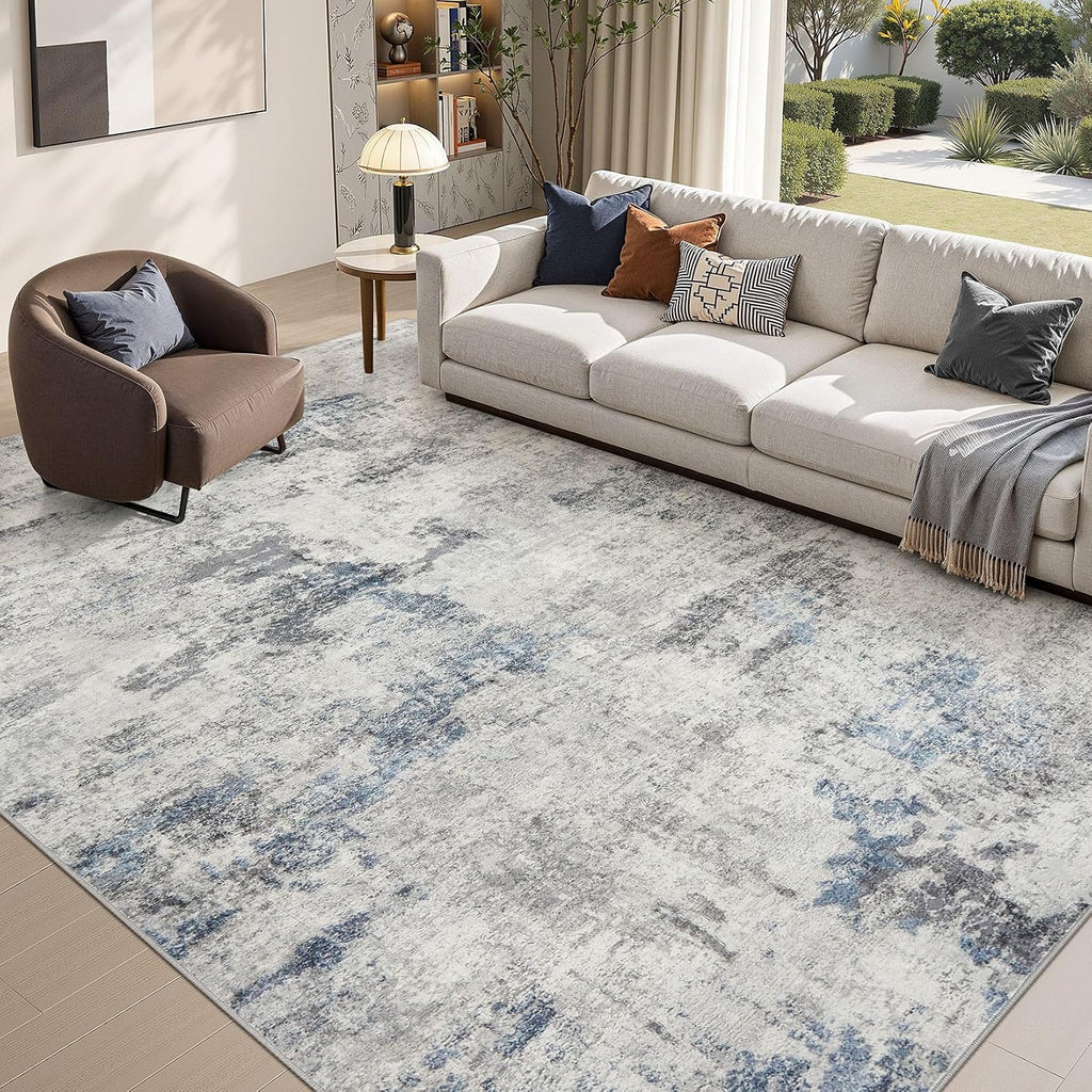 DMOYEST 8x10 Area Rug for Living Room Washable Abstract Indoor Carpet
