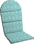 Arden Outdoor Adirondack Chair Cushion, Foam, 20x46, Turquoise Medallion
