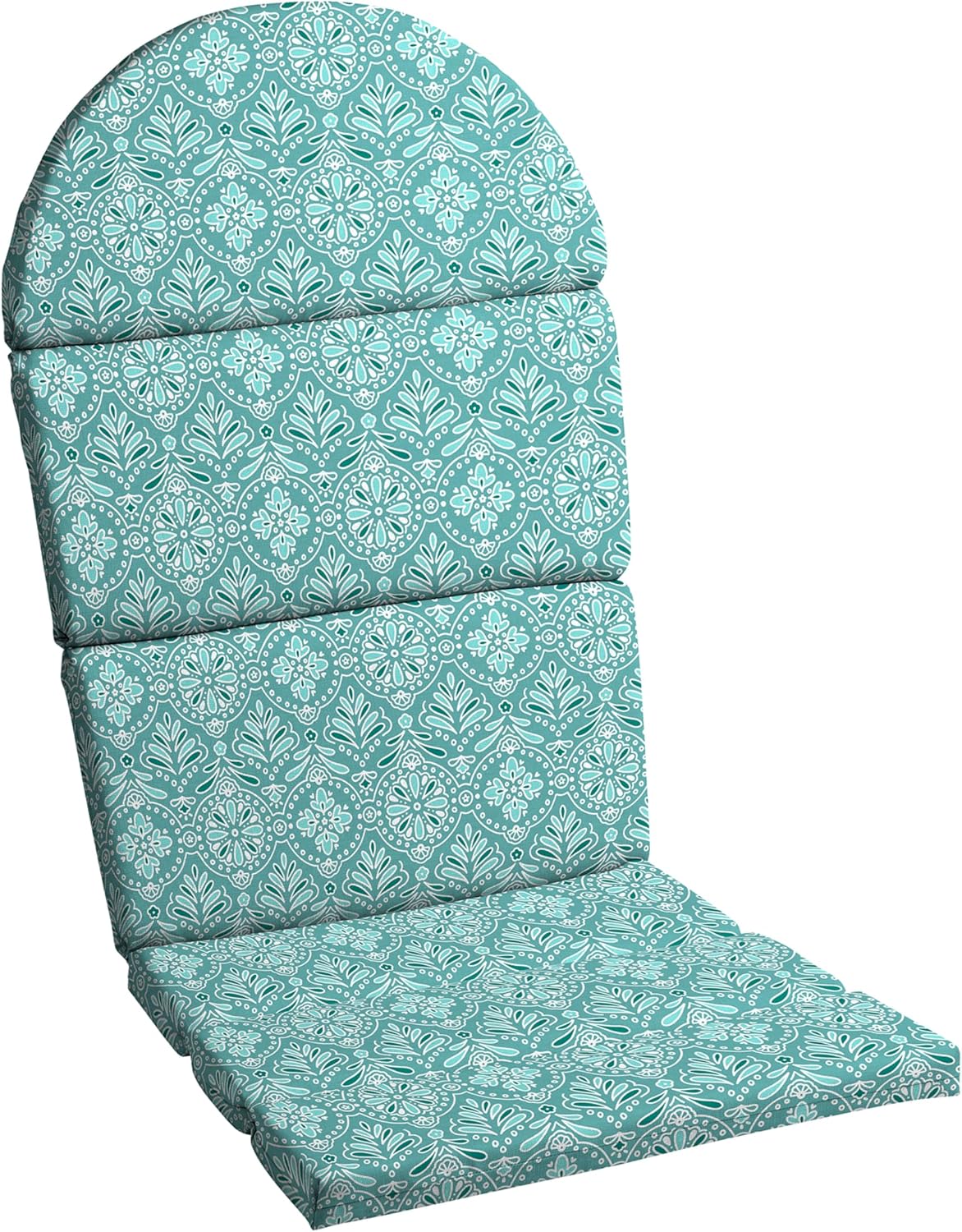 Arden Outdoor Adirondack Chair Cushion, Foam, 20x46, Turquoise Medallion