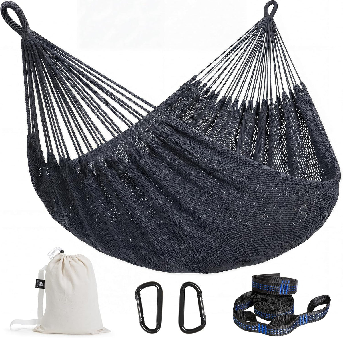 SUNCREAT Hammocks Outdoor Hammock Swing, Extra Large Hammock, Gray