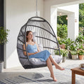 RADIATA Hanging Egg Chair Outdoor Without Stand, Wicker Rattan Swing Set