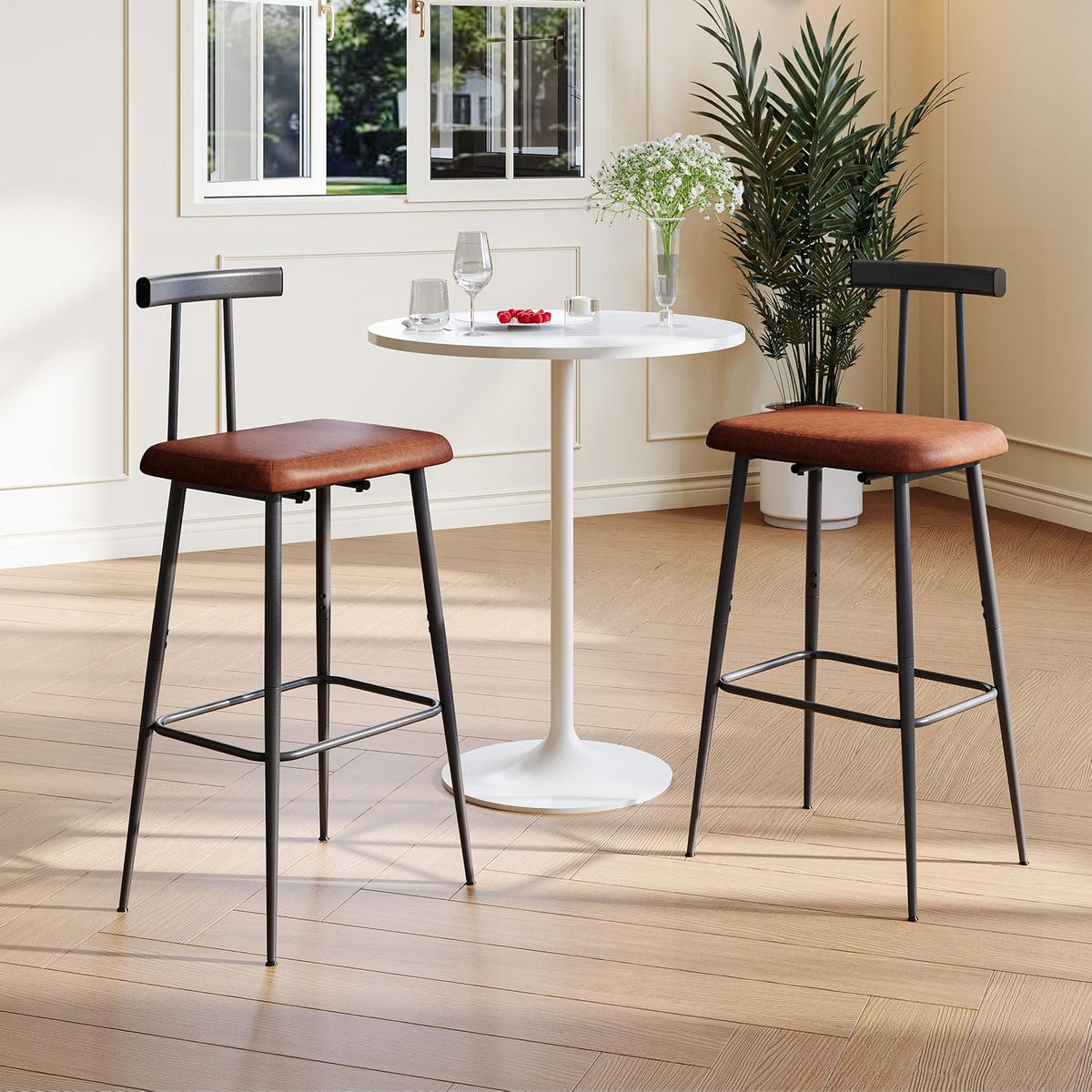 tall bar stool set 2, bar chair,counter height, package contents