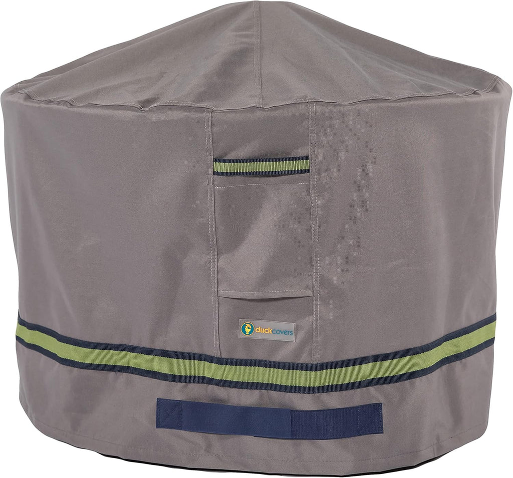 DUCKCOVERS Soteria Waterproof 36 Inch Round Fire Pit Cover, Outdoor Firepit Cover