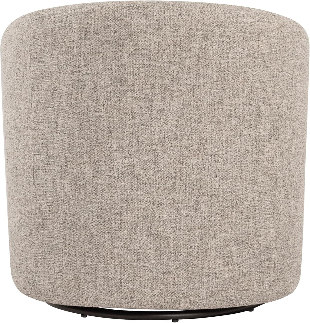 HomePop 360° Swivel Barrel Accent Chair - Midtone Gray Fabric