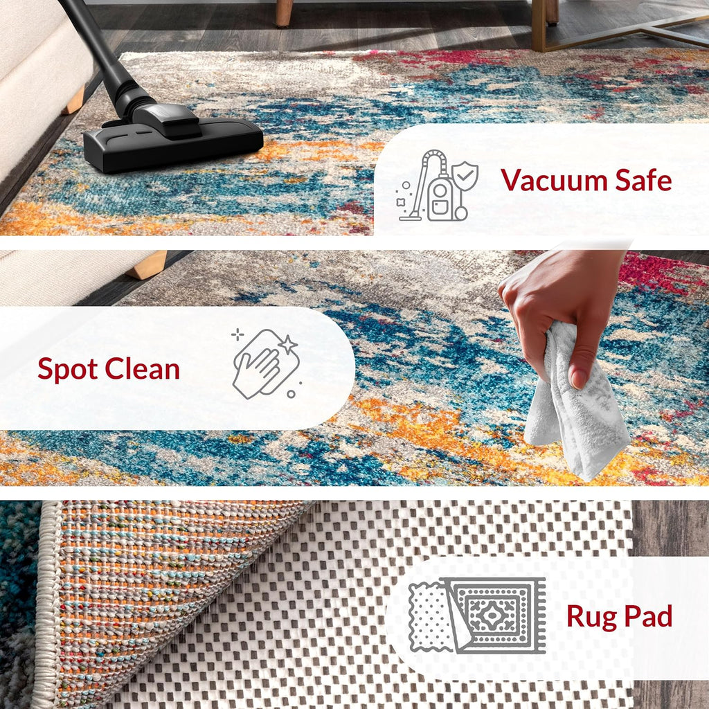 nuLOOM Monet Multicolor Abstract Power Loomed Area Rug, 10' x 14'