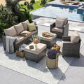 UDPATIO Patio Furniture Set, 5 Pcs Outdoor Conversation Set High Back