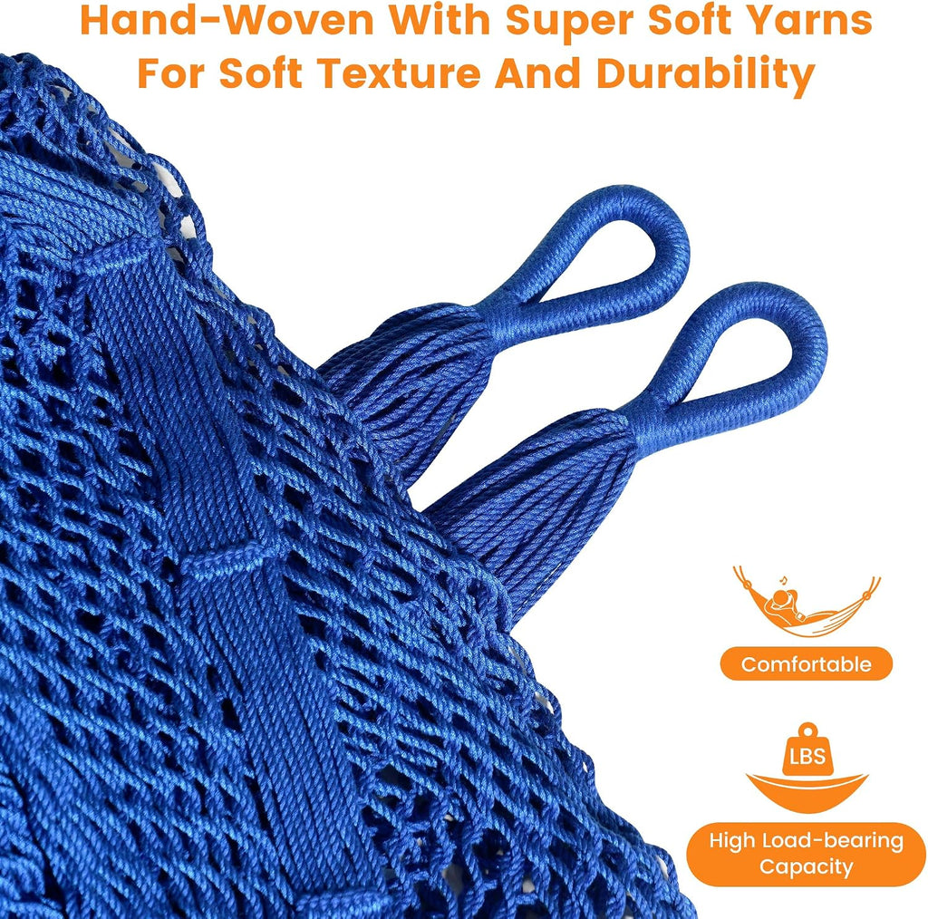Lazy Daze XL Handwoven Mayan Hammock, 10.5FT Double Camping Hammocks