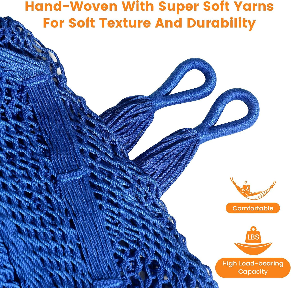 Lazy Daze XL Handwoven Mayan Hammock, 10.5FT Double Camping Hammocks