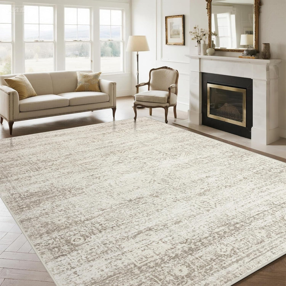 Washable Rugs 9x12 Area Rugs for Living Room,Bedroom,Dining Room Carpet