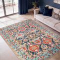 Keen Home Design Vintage Washable Area Rug, Non-Slip Low Pile, 4x6