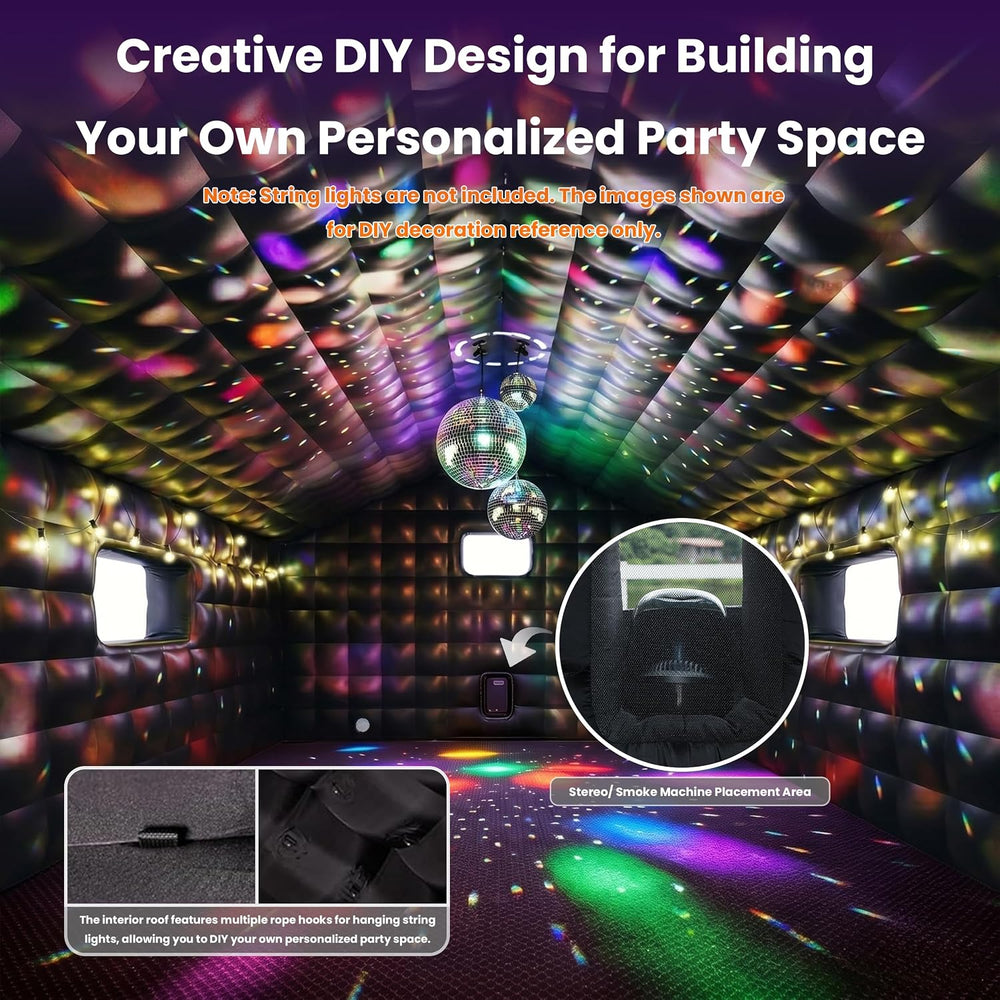 23×16×12Ft Inflatable Nightclub, Blow up Party Tent with Blower for Adult
