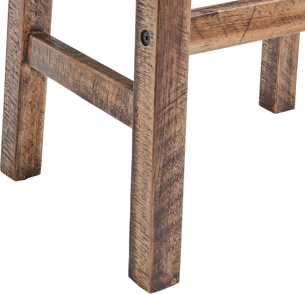 Alaterre Durango Solid Wood Rustic Bar Stool, Natural, 26-Inch