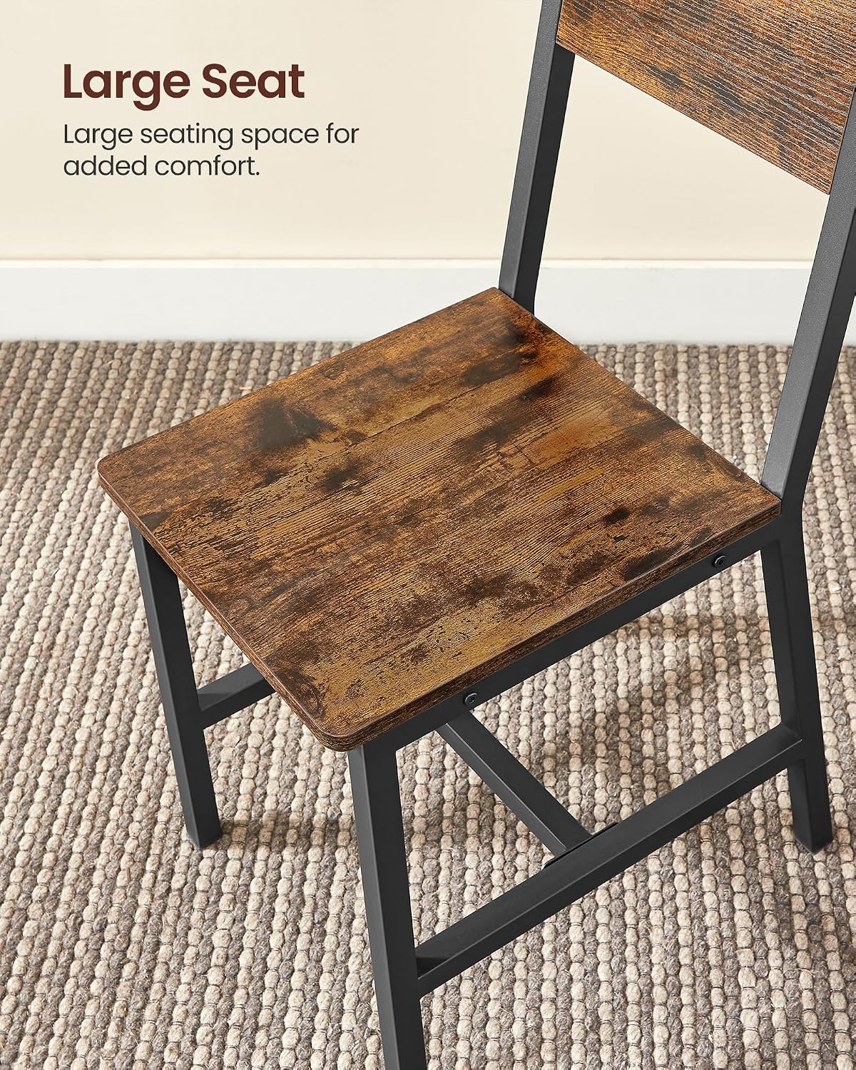 VASAGLE Dining Chair Set of 4, Kitchen Chairs