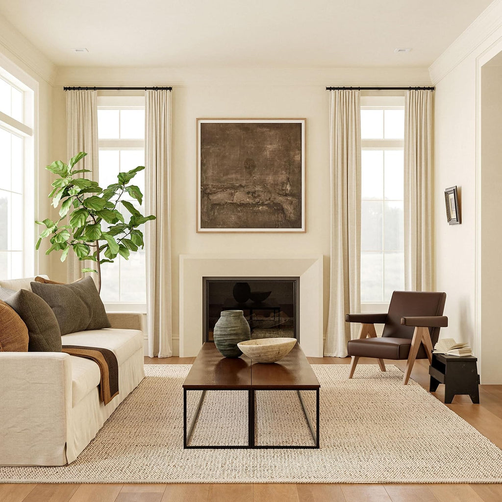 nuLOOM Elfriede Natural Solid Flatweave Area Rug, 3' x 4'