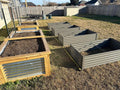 Anleolife 12-Bed Rectangle, L-Shaped & Square Raised Bed Set, Quartz Grey