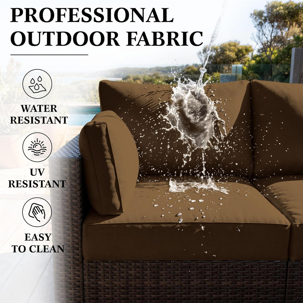 8p Outdoor Cushion Slipcovers Patio Cushion Covers Replacement, Covers Only