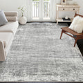 zesthome 5x7 Area Rugs, Modern Abstract Washable Rug for Living Room Grey