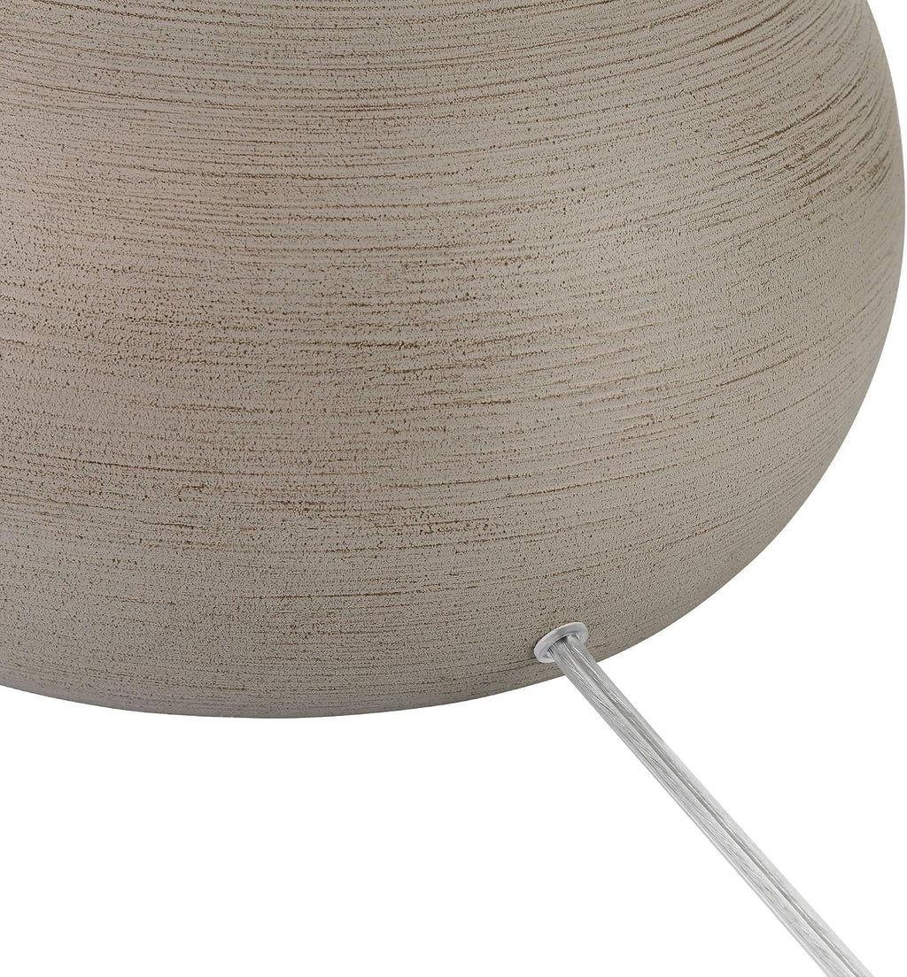Possini Euro Design Moderne Droplet 62" Tall Natural Gray Floor Lamp