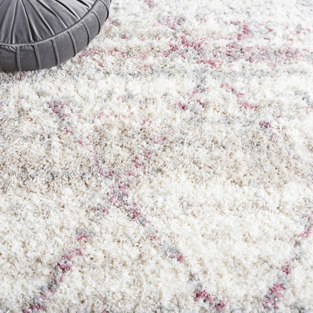 safavieh fontana shag collection area rug - 5'3" showing dimensions