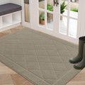 BEQHAUSE Dirt Trapper Door Mat 32" x 48", Doormat Non-Slip, Beige