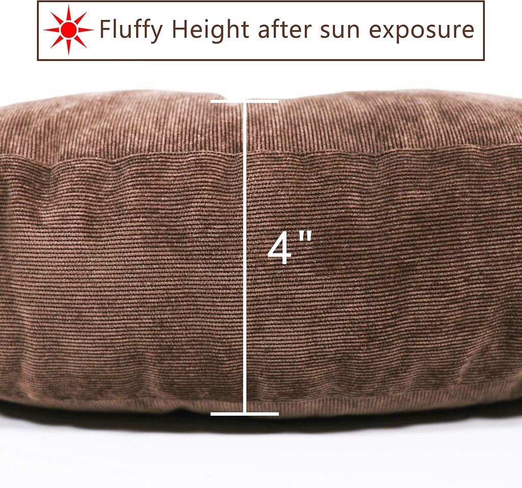 Tiita 22 Inch Square Floor Cushions, Floor Pillow for Sitting, Coffee
