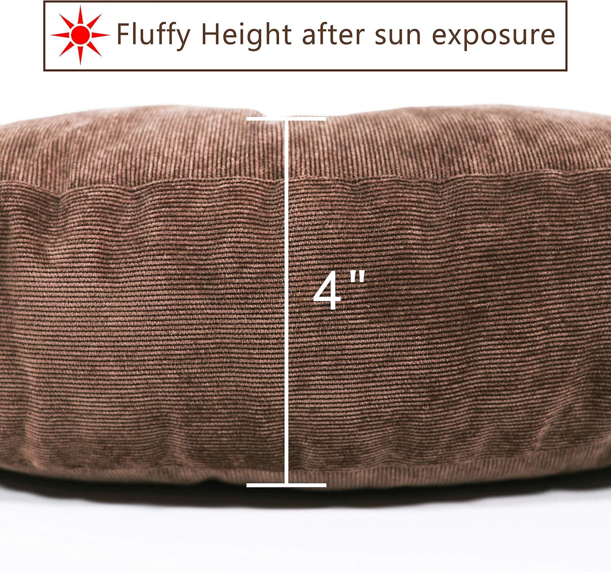 Tiita 22 Inch Square Floor Cushions, Floor Pillow for Sitting, Coffee