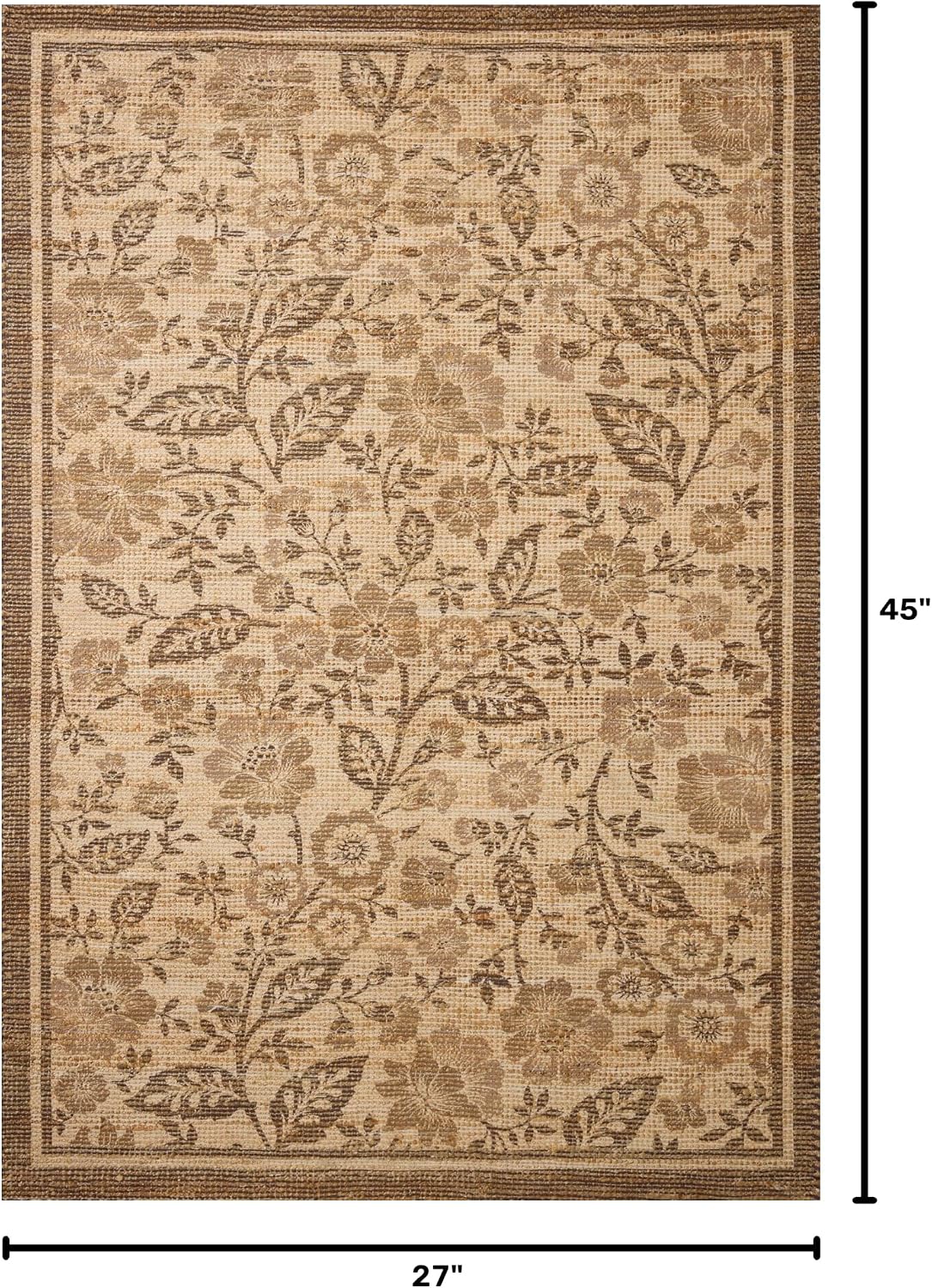 Loloi Chris Loves Julia Rue Bark/Mocha 2'-3" x 3'-9" Accent Rug
