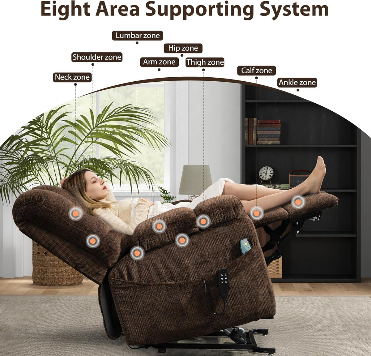 JIKFRIMA Oversized Zero Gravity Power Lift Recliner Chair for Elderly