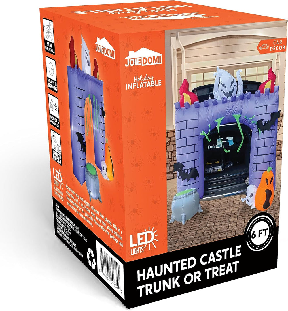 Joiedomi 6 ft Halloween Inflatable Outdoor Decorations, Trunk or Treat Car De...