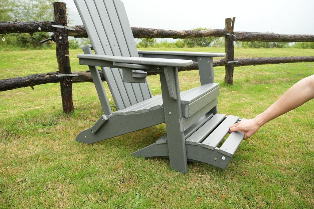 nevilywood folding adirondack footstool, adirondack footrest, teak, package contents