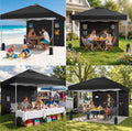 SANWAY 10x10 Pop Up Canopy Tent with Sidewall, Vendor Booth Shelter