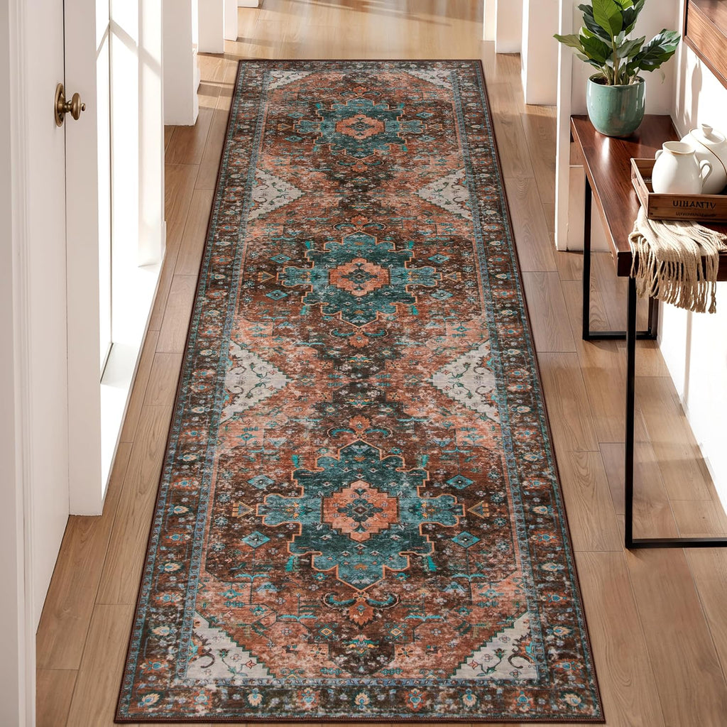 Ciicool Washable Runners for Hallways,2'6''x8' Long Kitchen Runner Rug