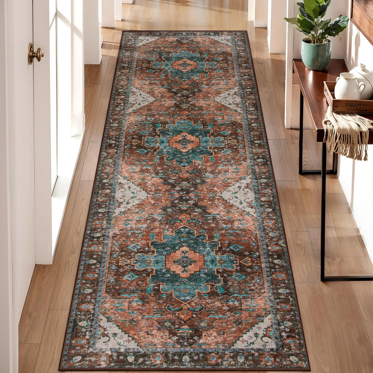 Ciicool Washable Runners for Hallways,2'6''x8' Long Kitchen Runner Rug