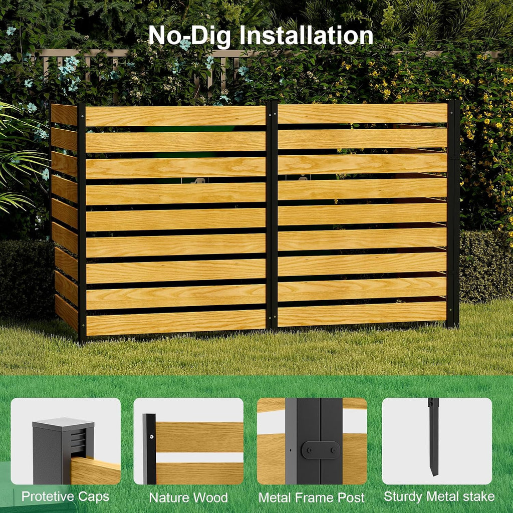 DoCred Air Conditioner Fence, 36" W x 44" H Privacy Screens Fence Panels