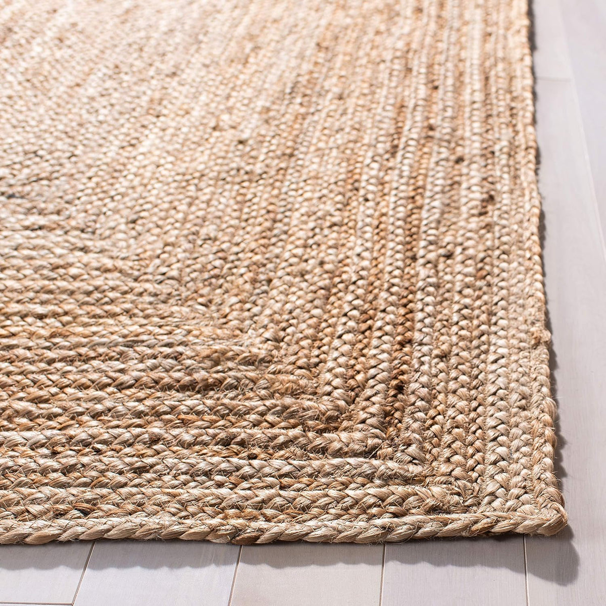 SAFAVIEH Cape Cod Collection Runner Rug - 2'3" x 14', Natural Brown, Handmade Braided Flat Weave Jute (CAP252A)