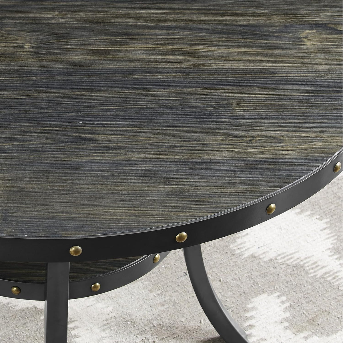 roundhill furniture biony 36" round bar table nail, package contents