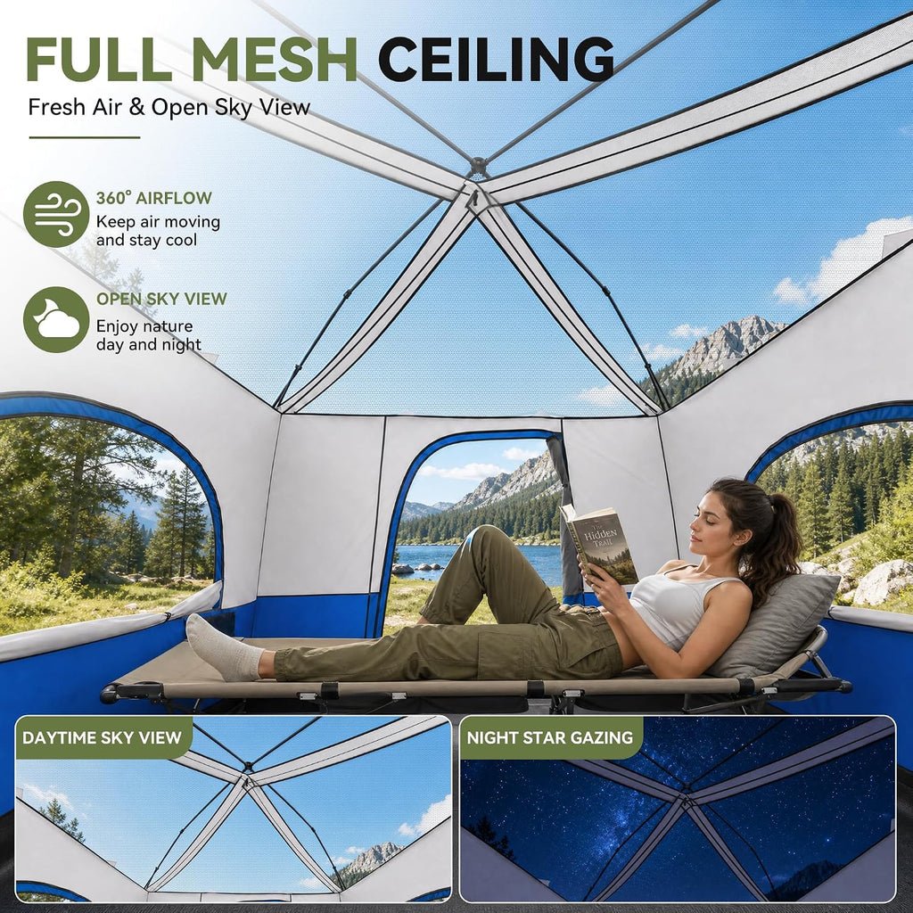 Canopy Inner Tent for 10x10 Pop Up Canopy-Vented Roof (NO Top & Frame)