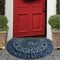 ubdyo Warm & Stylish Front Door Mat - Doormat Entrance - Blue, 23" x 36"