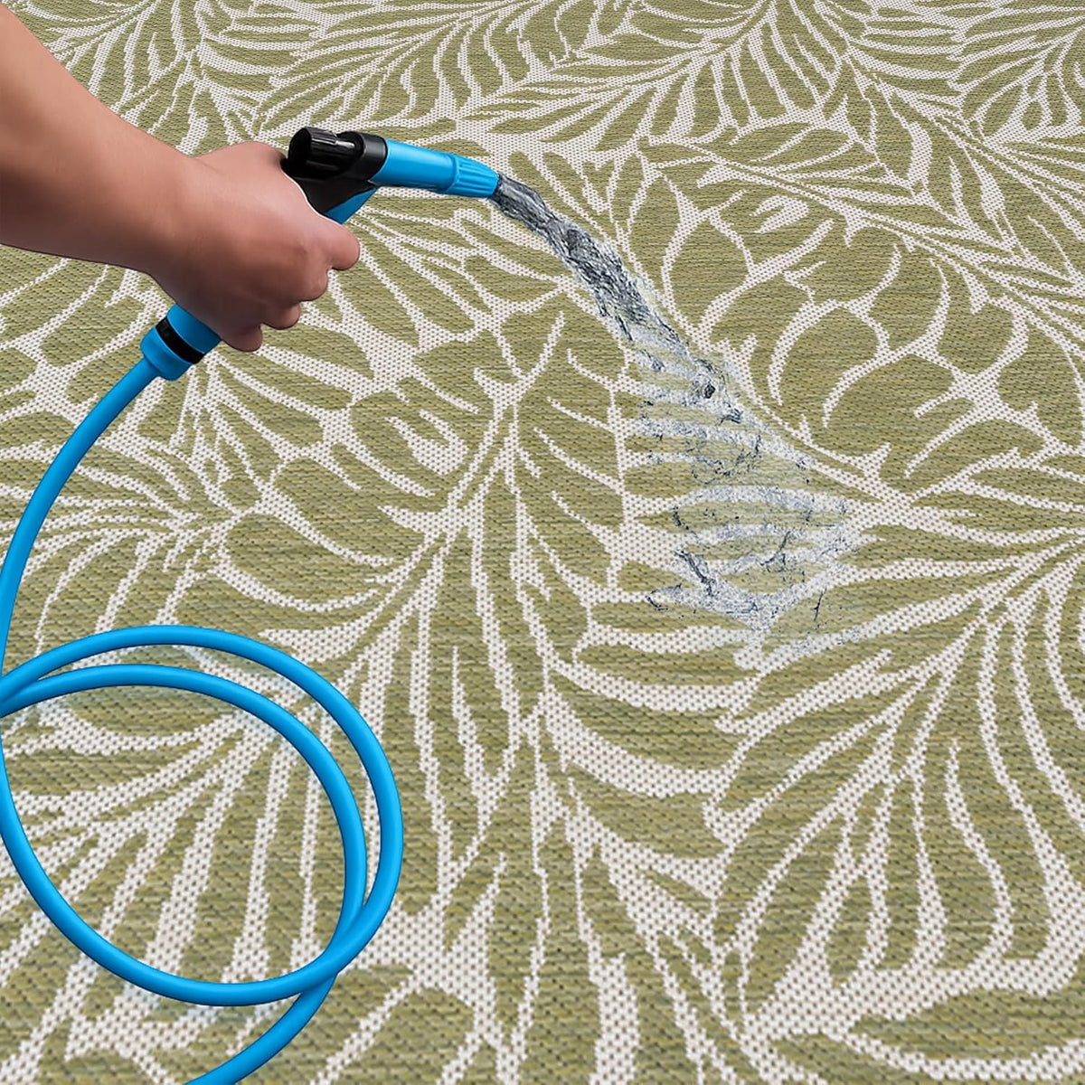 Keen Home Design Waterproof Outdoor Area Rug, Patio Deck Porch, 4x6