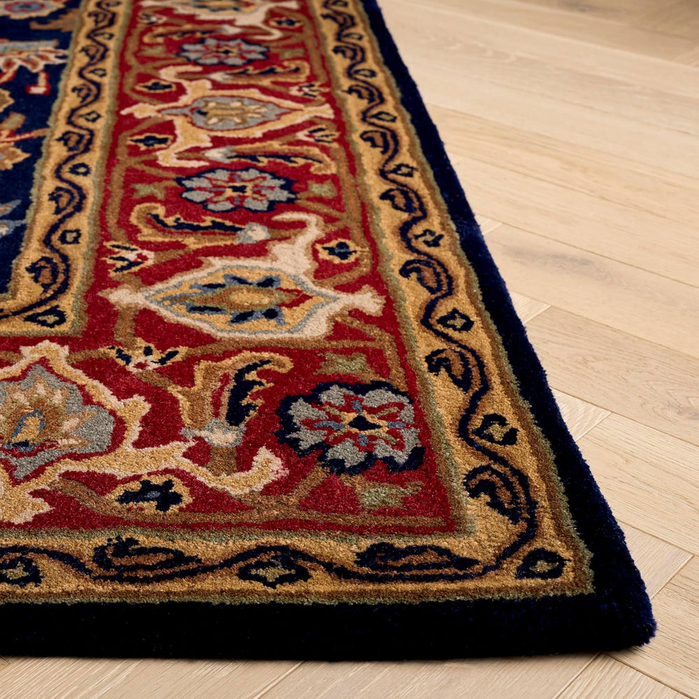 SAFAVIEH Royalty Collection Runner Rug - 2'3" x 8', Navy & R...