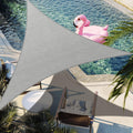 18' x 18' x 20' Gray Triangle Sun Shade Sail SSPRT24 Canopy Durable Fabric UV Block Awning, We Make Custom Orders