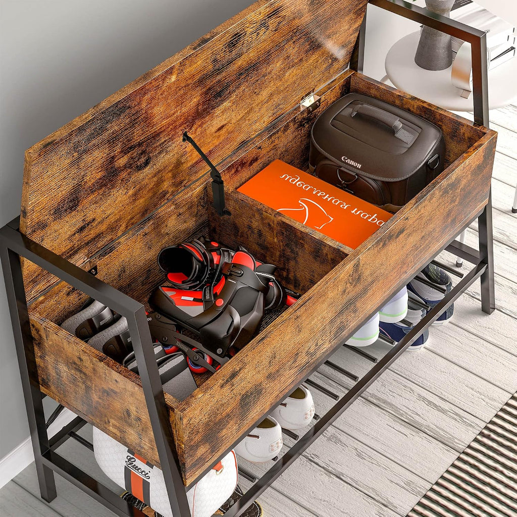 IRONCK Shoe Storage Bench with Practical Storage for Entryway Furniture