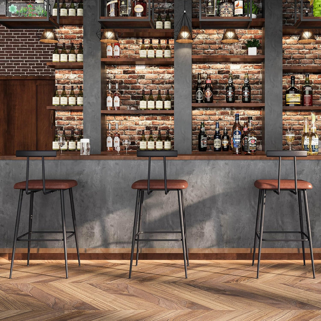 tall bar stool set 2, bar chair,counter height on a desk or shelf
