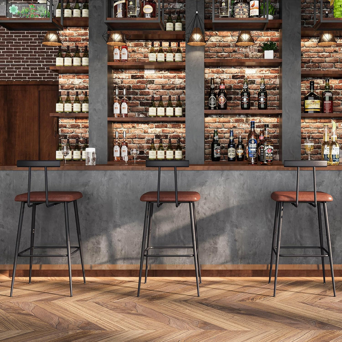 tall bar stool set 2, bar chair,counter height on a desk or shelf