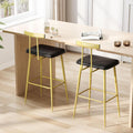 Kitchen Bar Stools set of 2,Stool Kitchen Counter,Gold Counter Height Stool