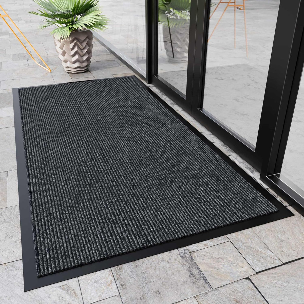 Front Door Mat Outside Entrance, Dirt Trapper Doormat 48" x 24"